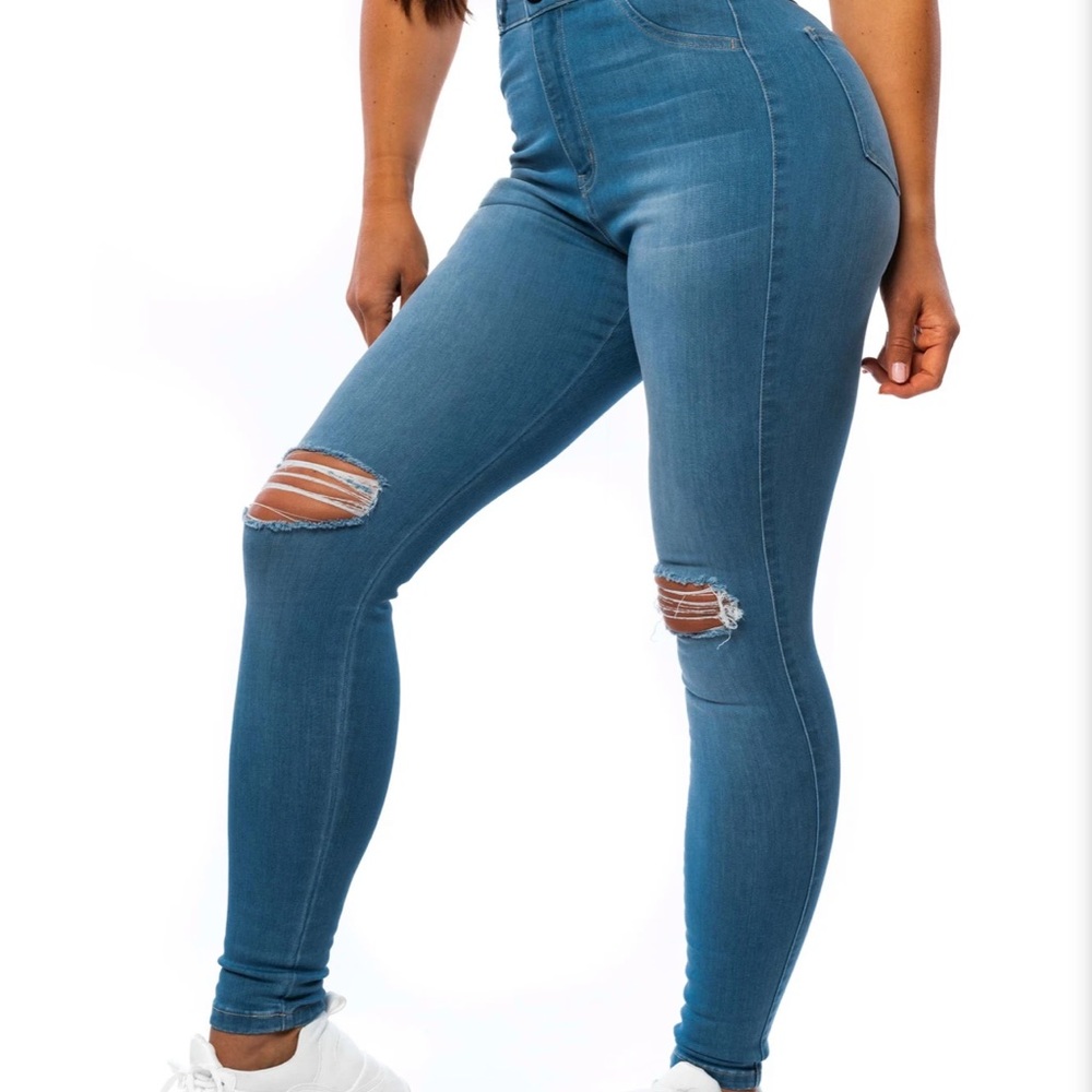 Fitjeans high waisted blue arctic (medium)